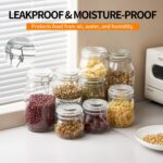 5 Pack 25oz Food Storage Jars with Airtight Lids, Preserving Seal Wire Clip Fast... - Image 5