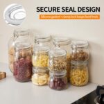 5 Pack 25oz Food Storage Jars with Airtight Lids, Preserving Seal Wire Clip Fast... - Image 6