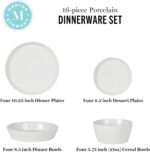 Martha Stewart Selma Chip & Scratch Resistant Dinnerware Set Service for 4 (16pc... - Image 4