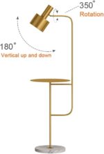 Hsyile Lighting KU300217 Contemporary Modern Creative Floor Lamp with a Table,Su... - Image 6