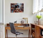 Black Girls Canvas Wall Art Butterfly and Bookshelf Painting Picture Wall Decor ... - Image 3
