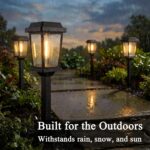 12 Pack Solar Lights Outdoor, Modern Solar Pathway Lights Outdoor, Waterproof Au... - Image 7