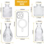 Mapoxy Glass Bud Vases Set of 4,Small Flower Vases for Wedding Centerpiece Table... - Image 3