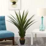 Nearly Natural 4ft Artificial Spiked Agave Plant, Faux Succulent Greenery for In... - Image 3