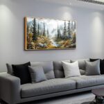 ERQINHUA Wall Decor For Bedroom Wall Art For Living Room Office Decorations Mist... - Image 4
