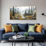 ERQINHUA Wall Decor For Bedroom Wall Art For Living Room Office Decorations Mist... - Image 5