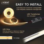 COB LED Strip Lights Daylight White 6000K,32.8ft 24V High CRI 95Ra+ Super Bright... - Image 6