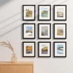 Vittanly 8x10 Picture Frames Set of 9, Shatter Resistant Plexiglass, Display 5x7... - Image 4