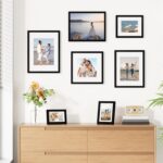 Vittanly 8x10 Picture Frames Set of 9, Shatter Resistant Plexiglass, Display 5x7... - Image 7