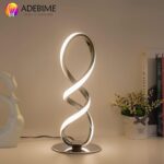 LED Spiral Bedside Table Lamp, Stepless Dimmable 12W 3000K Warm White, Modern Ni... - Image 7