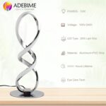LED Spiral Bedside Table Lamp, Stepless Dimmable 12W 3000K Warm White, Modern Ni... - Image 8
