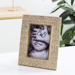 Kimdio 4x6 Picture Frame Resin Table Gold Photo Frames Rustic Frame with High De... - Image 5
