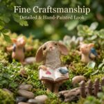 5 Pcs Miniatures Garden Fairies Kit Garden Accessories-Miniature Rabbits Squirre... - Image 3