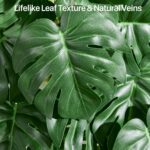 2 Pack Large Artificial Hanging Monstera Plant with Pots, Extra-Full Cascading F... - Image 4