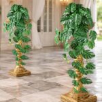 2 Pack Large Artificial Hanging Monstera Plant with Pots, Extra-Full Cascading F... - Image 6