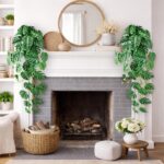 2 Pack Large Artificial Hanging Monstera Plant with Pots, Extra-Full Cascading F... - Image 7