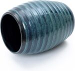 LuxenHome 17.5" Tall Ceramic Planter Pot for Indoor Outdoor Plants with Ribbed T... - Image 8