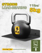 eZAKKA Black Metal Shelf, Metal Floating Shelves, 9" Heavy Duty Industrial Moder... - Image 5