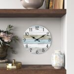 CHYLIN Wall Clock, Silent Non Ticking Battery Operated, Rustic Coastal Country C... - Image 7