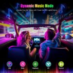 Yilaie Car LED Lights Interior, RGB Under Dash Lighting Multicolor with App Cont... - Image 4