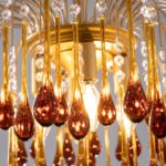 TOCHIC Crystal Gold Chandelier Modern Chandeliers for Dining Room, Raindrop Crys... - Image 5