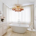TOCHIC Crystal Gold Chandelier Modern Chandeliers for Dining Room, Raindrop Crys... - Image 6