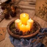 Rustic Wooden Serving Tray - Candle Holder Tray Home Decor, Small Wooden Serving... - Image 3