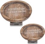 Rustic Wooden Serving Tray - Candle Holder Tray Home Decor, Small Wooden Serving... - Image 5