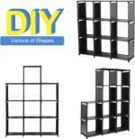 10-Cube Storage Organizer Rack, Staircase Organizer Modular Bookcase, DIY Storag... - Image 5