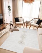 Luxury Modern Premium Quality Rug Vibrant Colors Minimalist Abstract Rug Contemp... - Image 5