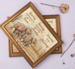 Vintage Gold Framed Family Wall Art, Elephant Family Love Painting Canvas Prints... - Image 10