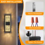 Dusk to Dawn Outdoor Lighting,Porch Lights Outdoor IP65 Waterproof Exterior Ligh... - Image 7