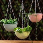 Foraineam 10 Pack Mini Hanging Planters Garden Self-Watering Flower Plant Pot Co... - Image 7