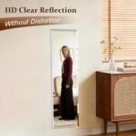 Frameless Mirror Full Length 51"x16" | Wall Mount Mirror Full Length Beveled Edg... - Image 5