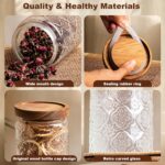 32Oz Glass Jar with Lid, Candy jar, Cute jar, Vintage Glass Storage Jar for Suga... - Image 5
