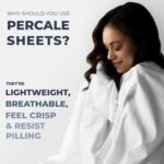 100% Egyptian Cotton Percale Sheets Queen Size - Genuine Luxurious 400 Thread Co... - Image 6