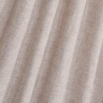 Neutral Tie Top Linen Cotton Blend Curtain Window Treatment for Living Room Drap... - Image 5