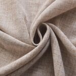 Neutral Tie Top Linen Cotton Blend Curtain Window Treatment for Living Room Drap... - Image 10