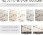 SAFAVIEH Hudson Shag Collection Area Rug - 6' x 9', Ivory & Grey, Modern Diamond... - Image 10