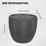 14 Inch Water Fountain Outdoor Garden Modern Sphere Floor Fountain Corded Electr... - Image 3
