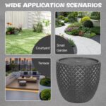 14 Inch Water Fountain Outdoor Garden Modern Sphere Floor Fountain Corded Electr... - Image 4