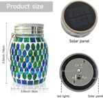 Mosaic Hanging Solar Lantern,Outdoor Garden Decor for Outside Patio Porch Deck B... - Image 8