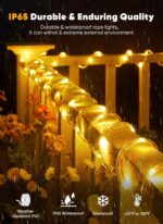 Brightown Solar Rope Lights, 39FT 100LED Outdoor Solar String Lights, IP65 Water... - Image 3
