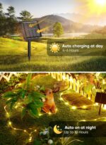 Brightown Solar Rope Lights, 39FT 100LED Outdoor Solar String Lights, IP65 Water... - Image 4
