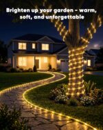 Brightown Solar Rope Lights, 39FT 100LED Outdoor Solar String Lights, IP65 Water... - Image 6