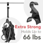 Wiosi Premium Black Purse Hanger Closet Set of 3 - Durable Acrylic Organizers an... - Image 9