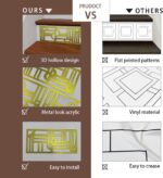 funlife Art Deco Orginal Peel and Stick Wall Panels for Home Decor, 7PCS Diamond... - Image 8