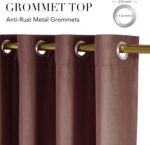 NICETOWN Dusty Rose Pink Velvet Curtains Room Darkening Thermal Insulated Curtai... - Image 7