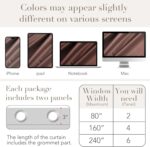 NICETOWN Dusty Rose Pink Velvet Curtains Room Darkening Thermal Insulated Curtai... - Image 8