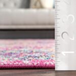 nuLOOM Verona Vintage Persian Area Rug, 4x6, Pink - Image 3